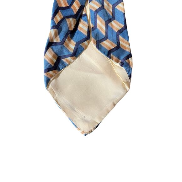 Kelly Men’s Blue & Yellow Tie - Picture 2 of 4